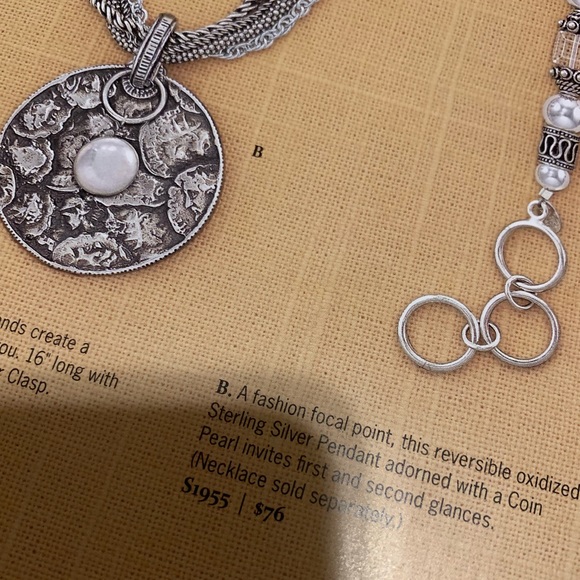 Silpada .925 sterling silver pendant. Vintage Style, Hard To Find! - Picture 4 of 6